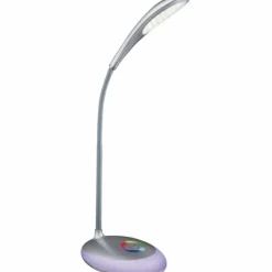 Luminaires Globo Lighting Éclairage Led|Lampe à poser Globo MINEA LED Argenté, 1 lumière, Changeur de couleurs