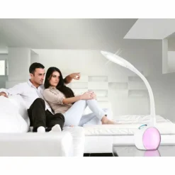 Luminaires Globo Lighting Éclairage Led|Lampe à poser Globo TARRON LED Blanc, 1 lumière, Changeur de couleurs