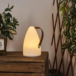 Lampe à poser Guari LED Brun, Blanc, 1 lumière, Changeur de couleurs