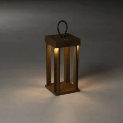 Lampe à poser Konstsmide Cannes LED Rouille, 5 lumières