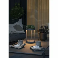 Lampe à poser Konstsmide Chieti LED Gris, 1 lumière