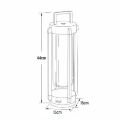 Lampe à poser Konstsmide Otranto LED Noir, 1 lumière