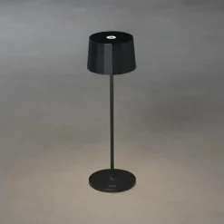 Lampe à poser Konstsmide Positano LED Noir, 1 lumière