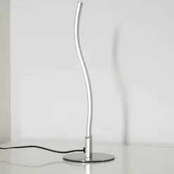 Luminaires Leuchten Direkt Éclairage Led|Lampe à poser Leuchten-Direkt Wave LED Acier inoxydable, 1 lumière