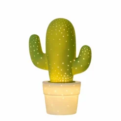Luminaires Lucide Lampes À Poser|Lampe à poser Lucide CACTUS Vert, 1 lumière