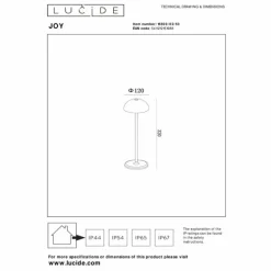 Lampe à poser Lucide JOY LED Orange, 1 lumière