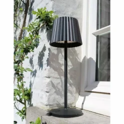 Lampe à poser Lucide JUSTINE LED Noir, 1 lumière