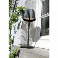 Lampe à poser Lucide JUSTINE LED Noir, 1 lumière