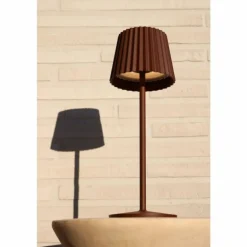 Lampe à poser Lucide JUSTINE LED Rouille, 1 lumière