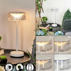 Lampe à poser Oundo LED Blanc, 1 lumière