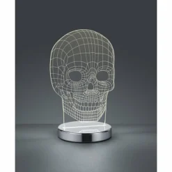 Luminaires Reality Éclairage Led|Lampe à poser Reality Skull LED Chrome, 1 lumière