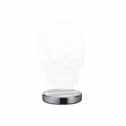 Luminaires Reality Éclairage Led|Lampe à poser Reality Skull LED Chrome, 1 lumière