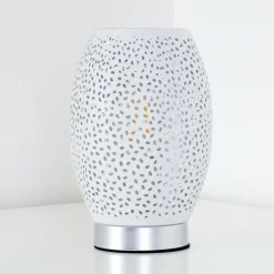 hofstein Lampes À Poser|Lampe à poser Saksborg Chrome, 1 lumière