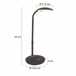 Luminaires Steinhauer Lampes À Poser|Lampe à poser Steinhauer Zenith LED Noir, 1 lumière