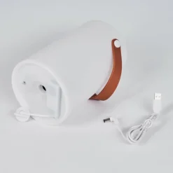 Lampe à poser Tacuala LED Brun, Blanc, 1 lumière, Changeur de couleurs