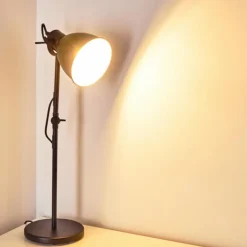 hofstein Lampes À Poser|Lampe à poser Timola Noir, 1 lumière