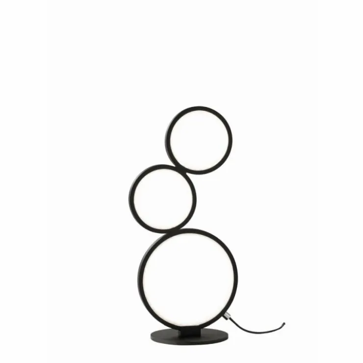 Luminaires Trio Éclairage Led|Lampe à poser Trio Leuchten RONDO LED Noir, 1 lumière