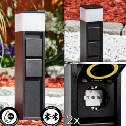 lampe à prise électrique Papacal LED Noir, 1 lumière