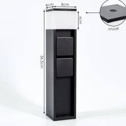 lampe à prise électrique Papacal LED Noir, 1 lumière
