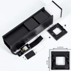 lampe à prise électrique Papacal LED Noir, 1 lumière