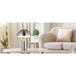 Luminaires Globo Lighting Lampes À Poser|Lampe Champignon Atoma Lampe à poser Nickel mat, 2 lumières