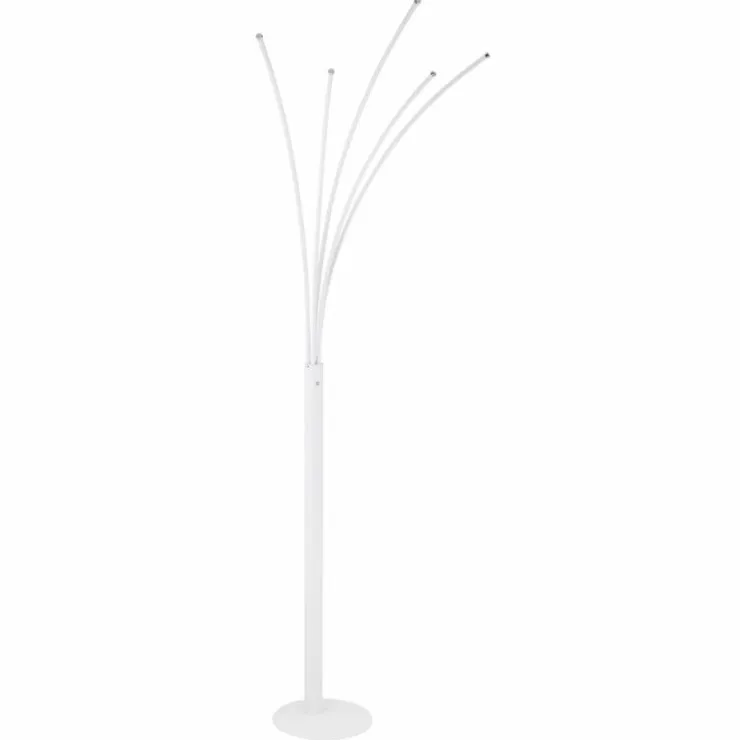 Luminaires Globo Lighting Lampadaires Et Lampes Sur Pied|Lampe courbe Globo BIZZY LED Blanc, 1 lumière