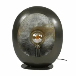 hofstein Lampes À Poser|Lampe de table Avenue Nickel mat, Noir, 1 lumière
