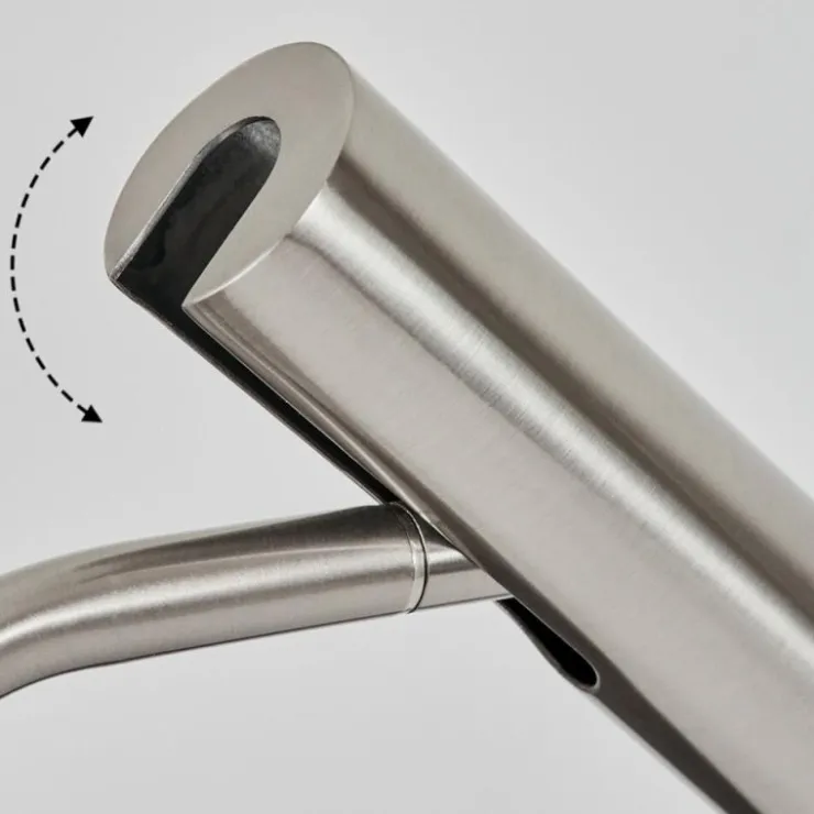 hofstein Lampes À Poser|Lampe de table Dalheim LED Nickel mat, 1 lumière