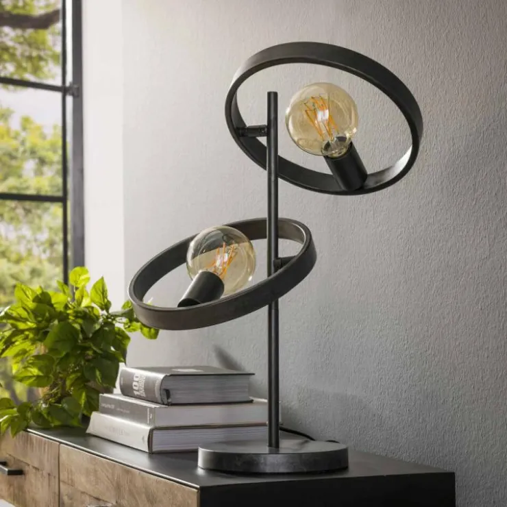 hofstein Lampes À Poser|Lampe de table Hover Anthracite, 1 lumière
