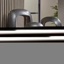 hofstein Lampes À Poser|Lampe de table Arch Nickel mat, Noir, 1 lumière