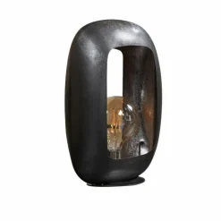 hofstein Lampes À Poser|Lampe de table Arch Nickel mat, Noir, 1 lumière