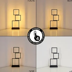 hofstein Lampes À Poser|Lampe de table Bacolod LED Noir, 1 lumière