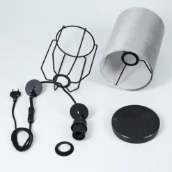 hofstein Lampes À Poser|Lampe de table Bornalle Noir, 1 lumière