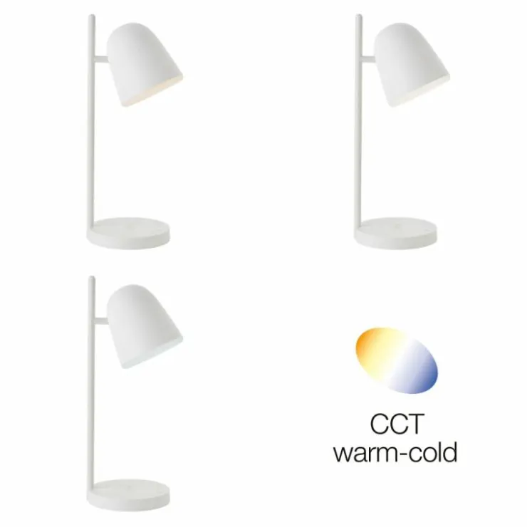 Luminaires Brilliant Lampes À Poser|Lampe de table Brilliant-Leuchten Neda LED Blanc, 1 lumière