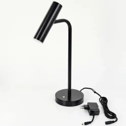 hofstein Éclairage Led|Lampe de table Dalheim LED Noir, 1 lumière