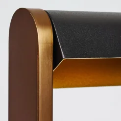 hofstein Lampes À Poser|Lampe de table Denhigh LED Cuivre, Noir, 1 lumière