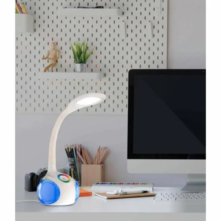 Luminaires Eglo Éclairage Led|Lampe de table Eglo ARCONES LED Blanc, 1 lumière, Changeur de couleurs