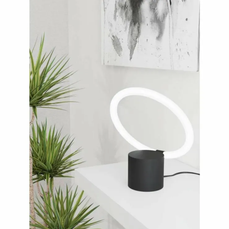 Luminaires Eglo Éclairage Led|Lampe de table Eglo CARANACOA LED Noir, 1 lumière