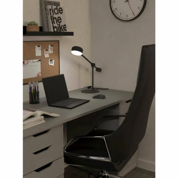 Luminaires Eglo Lampes À Poser|Lampe de table Eglo CLAVELLINA LED Noir, 1 lumière