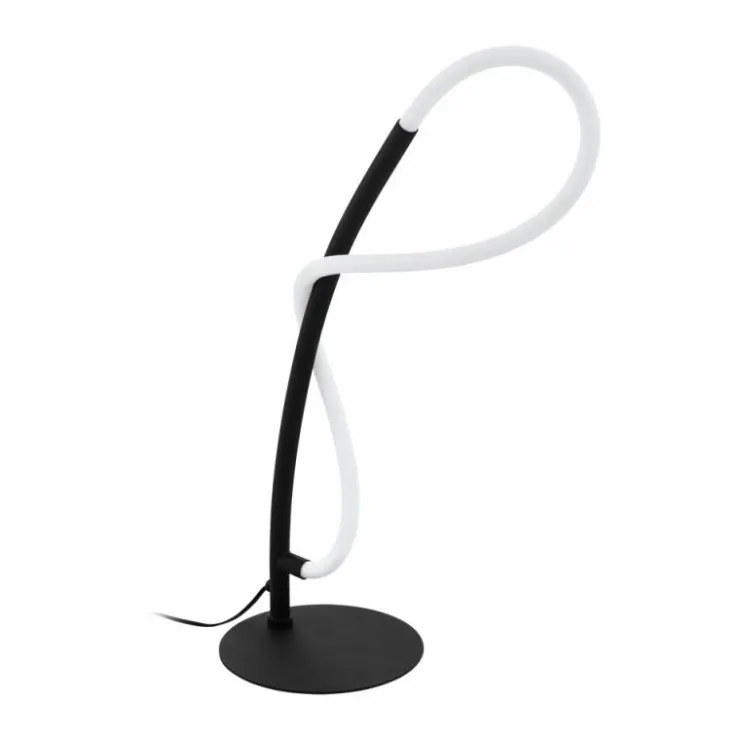 Luminaires Eglo Éclairage Led|Lampe de table Eglo EGIDONELLA LED Noir, 1 lumière
