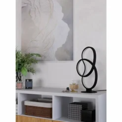 Luminaires Eglo Éclairage Led|Lampe de table Eglo GIANELLA LED Noir, 1 lumière