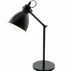 Luminaires Eglo Lampes À Poser|Lampe de table Eglo PRIDDY Noir, Blanc, 1 lumière