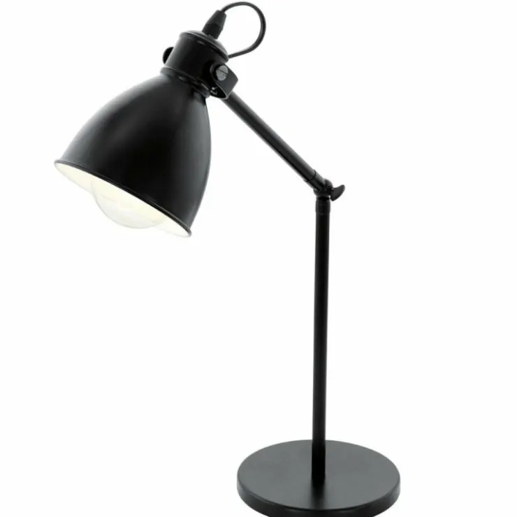 Luminaires Eglo Lampes À Poser|Lampe de table Eglo PRIDDY Noir, Blanc, 1 lumière