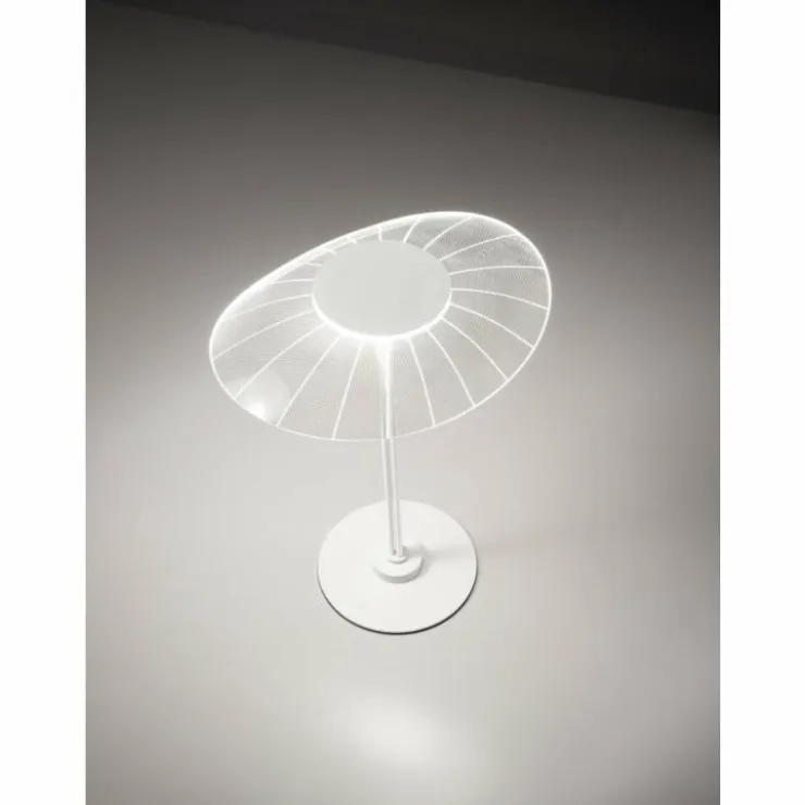 Luminaires Fabas Luce Éclairage Led|Lampe de table Fabas Luce Vela LED Blanc, 1 lumière