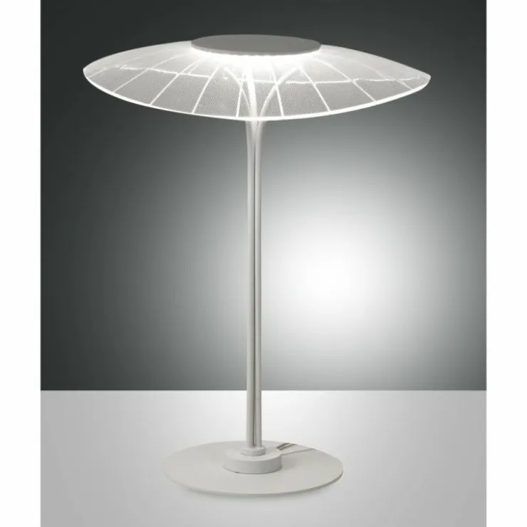 Luminaires Fabas Luce Éclairage Led|Lampe de table Fabas Luce Vela LED Blanc, 1 lumière