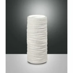 Luminaires Fabas Luce Lampes À Poser|Lampe de table Fabas Luce Marbella Blanc, 1 lumière