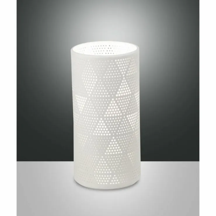 Luminaires Fabas Luce Lampes À Poser|Lampe de table Fabas Luce Micol Blanc, 1 lumière