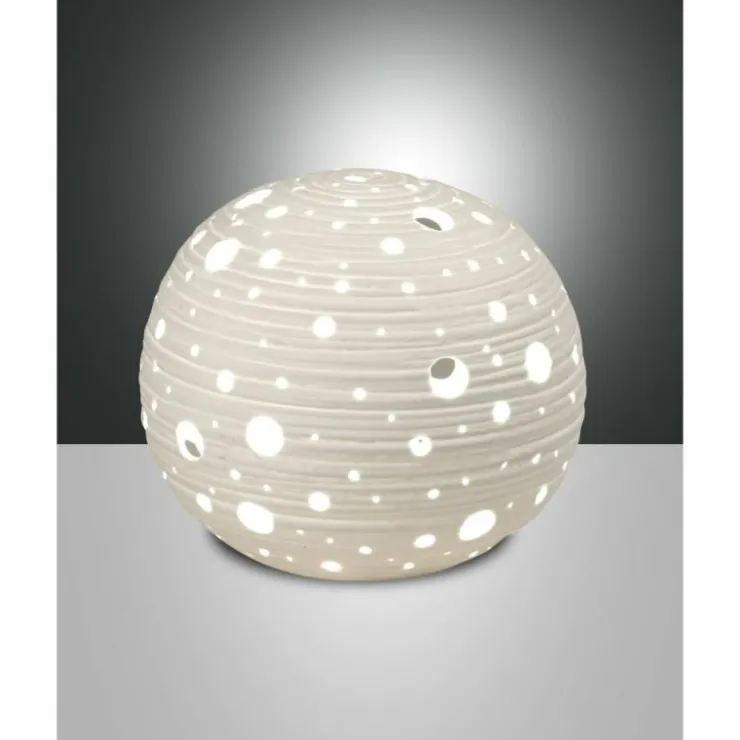 Luminaires Fabas Luce Lampes À Poser|Lampe de table Fabas Luce Corvara Blanc, 1 lumière