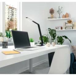 Luminaires Fabas Luce Éclairage Led|Lampe de table Fabas Luce Wasp LED Noir, 1 lumière