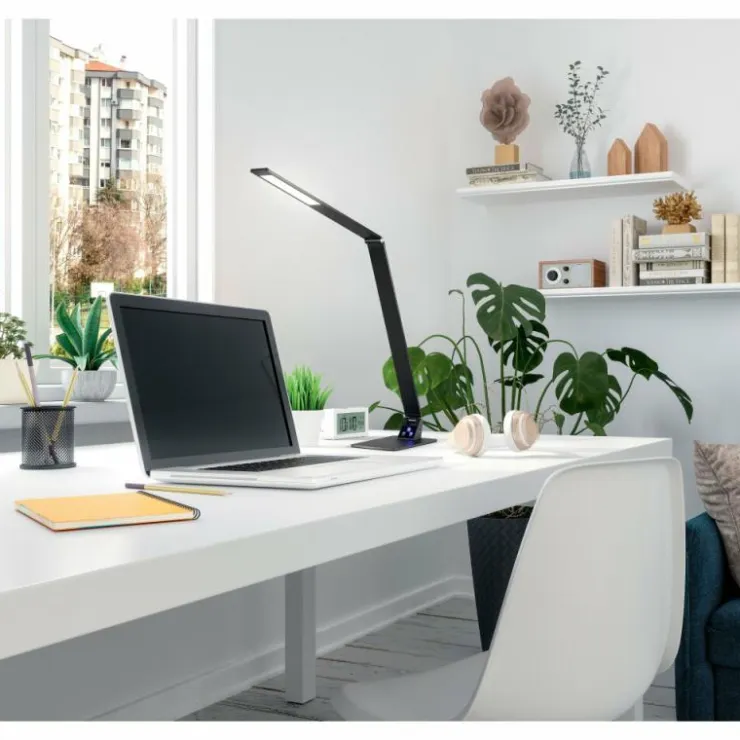 Luminaires Fabas Luce Éclairage Led|Lampe de table Fabas Luce Wasp LED Noir, 1 lumière